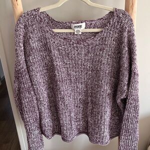 Victoria's Secret Textured Knit Sweater in Purple